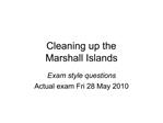 Cleaning up the Marshall Islands