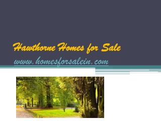 Hawthorne Homes for Sale - www.homesforsalein.com
