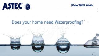 Does your home need Waterproofing?