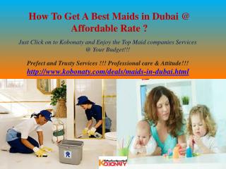 How to Get Best Maids in Dubai