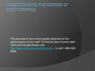 Understanding the Science of Event Staffing