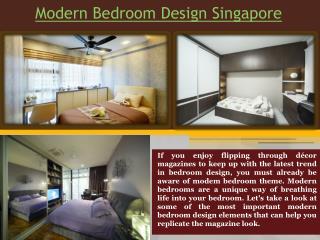 Bedroom Interior Design Singapore