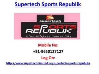 Supertech Sports Republik Greater Noida West