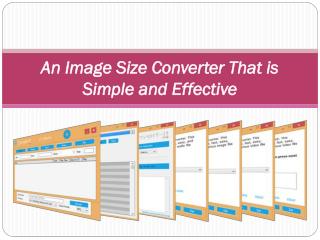 An Image Size Converter That is Simple and Effective