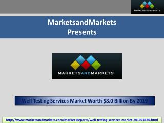 Well Testing Services Market by Services