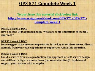 OPS 571 Complete Week 1