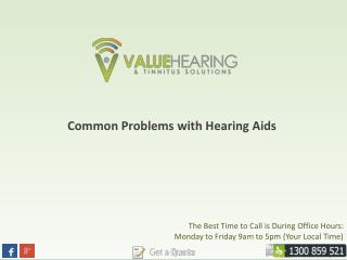 Common Problems with Hearing Aids