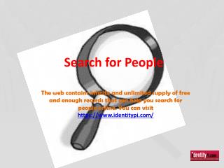 Search for people