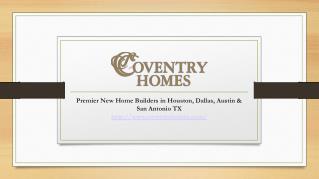 Coventry Homes - New Home Builders Katy, Woodlands, Richmond