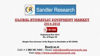 Hydraulic Equipment Market - Driver, Challenge and Trend Ana