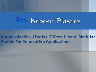 Lexan Modular Panels For Innovative Applications