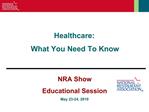 Healthcare: What You Need To Know