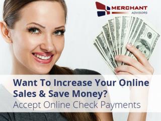e-Check Online from Merchant Advisors