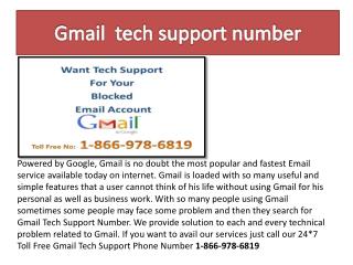Gmail Support Phone Number 1-866-978-6819