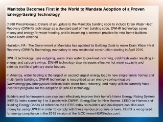 Manitoba Becomes First in the World to Mandate Adoption