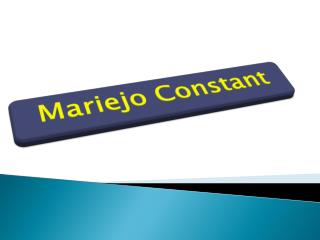 Mariejo Constant - Fashion Designer