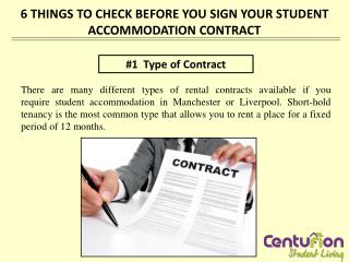 6 THINGS TO CHECK BEFORE YOU SIGN YOUR STUDENT ACCOMMODATION