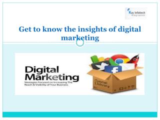 Get to know the insights of digital marketing