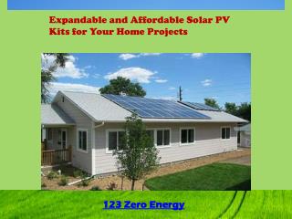 Expandable and Affordable Solar PV Kits for Your Home Projec