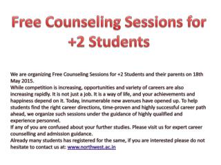 Free Counseling Sessions for 2 Students