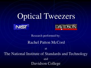 Optical Tweezers