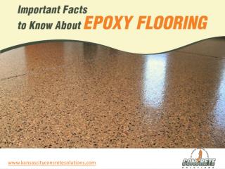 Important Facts to Know About Epoxy Flooring