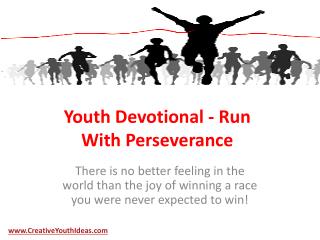 Youth Devotional - Run With Perseverance