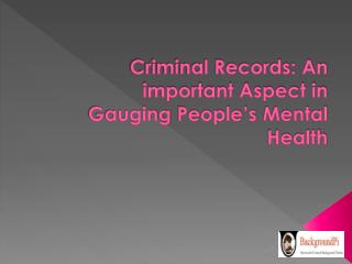Criminal Records