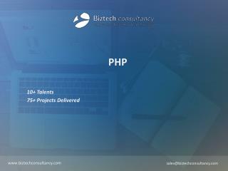PHP Brochure - Biztech Consultancy