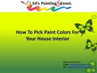 How to pick paint colors for your house interior