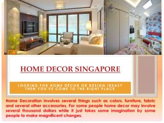 Home Decoration Singapore