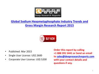 Chinese and Global Sodium Hexametaphosphate Industry 2015-Pr