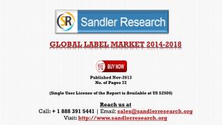 Global Label Market Scenario & Growth Prospects 2018