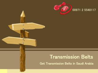 How to Find the Best Transmission Belts in Saudi Arabia