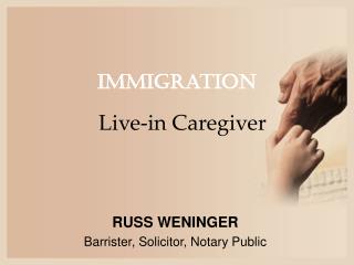 Alberta legal counsel for live in caregiver