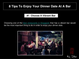 8 tips to enjoy your dinner date at a bar