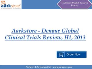 Aarkstore - Dengue Global Clinical Trials Review, H1, 2013