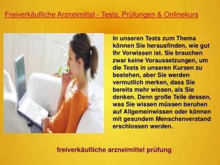 Freiverkäufliche Arzneimittel Test