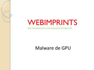 Malware de GPU
