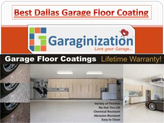 Best Dallas Garage Floor Coating