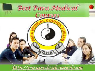 Best Para Medical Courses