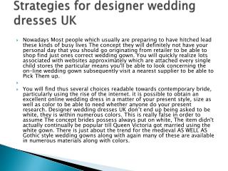 designer wedding dresses uk