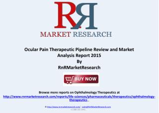 Ocular Pain Market Analysis and Pipeline Review, H1 2015