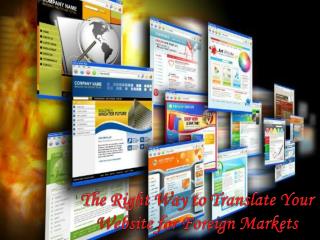 The Right Way to Translate Your Website for Foreign Markets