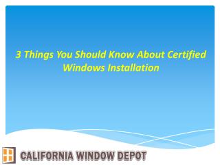 Certified Windows Installation Orange County