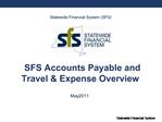 SFS Accounts Payable and Travel Expense Overview