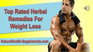 Top Rated Herbal Remedies For Weight Loss