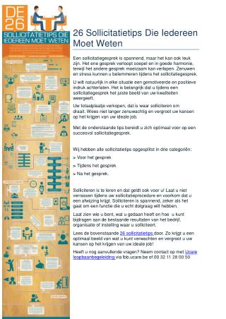 26 Sollicitatietips Die Iedereen Moet Weten