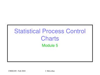 Statistical Process Control Charts