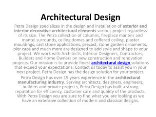 Architectural Decorative Products
